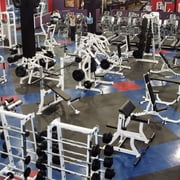 FlooringInc Premium 3/8 Thick Rubber Gym Flooring & Equipment Mats, 4ft x 6ft, Black