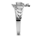 thumbnail image 4 of Rhodium Brass Ring with AAA Grade CZ in Clear for Women Clear Stone Color Style 3W229 Size 7, 4 of 4