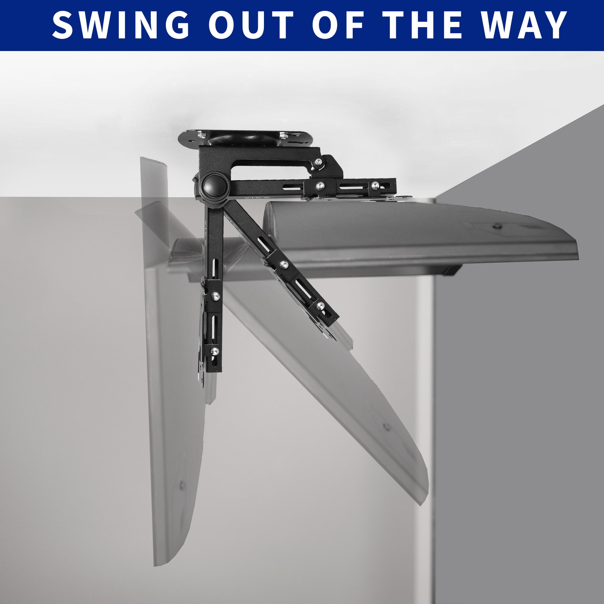Flip Down Pitched Roof Ceiling Mount for 13" to 27" Screens | Flat TV & Monitors