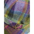 thumbnail image 3 of Ladies Purple And Green Plaid Flapper Hat Made By Mucros Weavers, 3 of 5