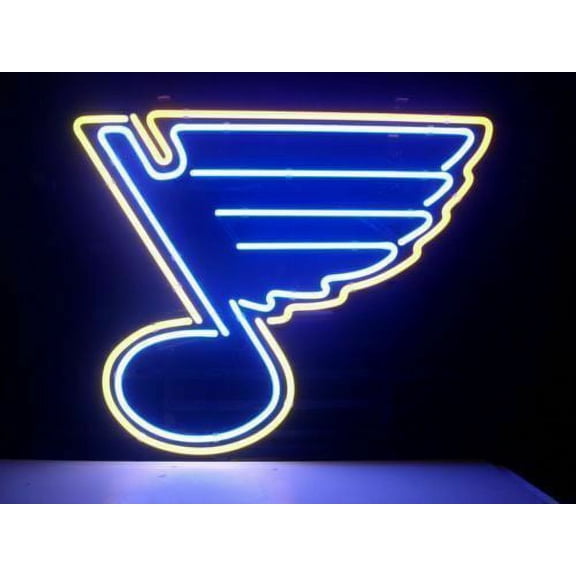 Queen Sense 20"x16" For St Louis's Sports Team Blues Neon Sign Man Cave Handmade Neon Light 120SLBL