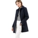 thumbnail image 3 of Gabardina de invierno con un solo pecho y cuello vuelto para mujer Azul L, 3 of 7
