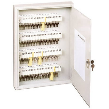 100 Key Cabinet - Key Cabinet, Lockable, Holds 100 Keys, Putty