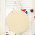thumbnail image 4 of CuiLiyq 4th of July Wooden Round Door Sign, 11.8" Patriotic Stars and Stripes Hanging Decor for Front Door Porch Home Party, 4 of 7