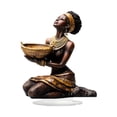 thumbnail image 2 of Arte De Exhibición De Acrílico Del Ornamento Del Escritorio De La Señora Africana Plana 2D Para El Dormitorio Del Hotel De La Oficina, 2 of 9