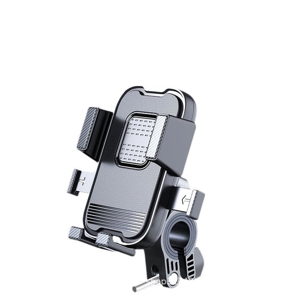 GJX 2026 New Motorcycle Phone Mount Shockproof Bike Phone Holder for Electric Scooter Universal Handlebar Smartphones Cell Phone Stand