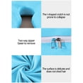 thumbnail image 6 of Pregnancy Pillow, C Shaped Full Body 57 Inch Maternity Pillow with Removable Washable Cover - Sleep Support for Legs, Back, Neck, Shoulder, HIPS, Belly for Pregnent Women, Blue, 6 of 9