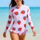 thumbnail image 1 of Odeerbi 8-13 Años Niñas Manga Larga de Una Sola Pieza Rash Guard Traje de Baño Upf 50 + Protección Solar Color Bloque Secado Rápido Traje de Baño, 1 of 9