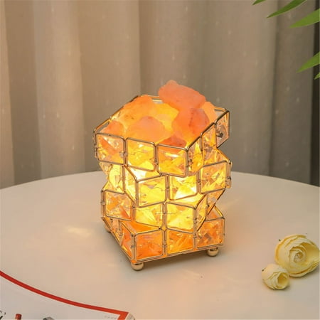 

YINAVEN 4.92in Lamp with Dimmer - Night Natural Crystal Stone Classic Metal Base Non-Slip Ambient Bedside Table Lamp（5ML） Decorative Lights for Flash Deals Women Men