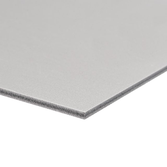 Unique Bargains PVC Foam Board Sheet,3mmTx8'Wx12“L,Gray,Double Sided,Expanded PVC Sheet,for Presentations,Signboard,Artsand Crafts,2pcs