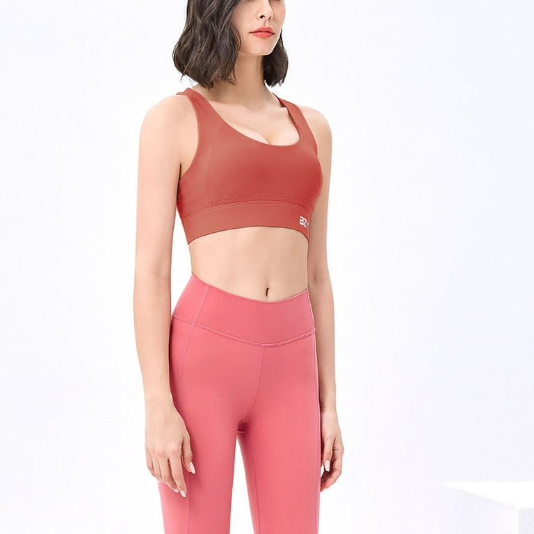 Meichang Womens Sports Bras High Impact Lift T-shirt Bra Seamless Comfy  Bralettes Stretch Yoga Workout Bras