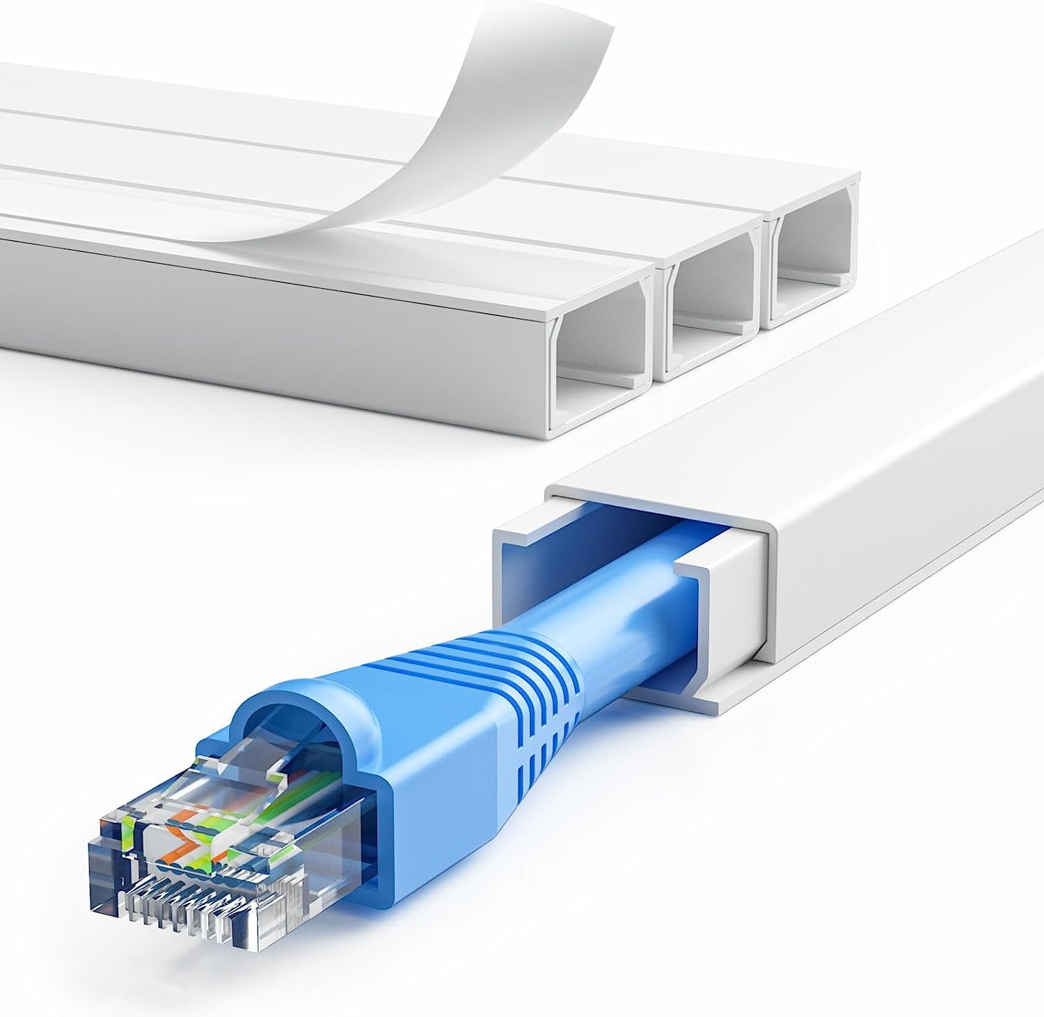 Cord Hider, Delamu 62.8in Cord Cover for Wall Mount TV OneCord Cable