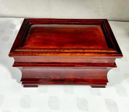 Vintage Life Inc. Handcrafted Wooden Urn for Ashes - Urn for Human Ashes, Funeral Cremation Urn Box, Burial Urns, Funeral Pet Urn for Dogs Ashes, Keepsake Wooden Box (Size 12 x 7 x 7)