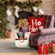 thumbnail image 4 of Juego de 4 fundas de almohada navideñas de 12 x 12 pulgadas, diseño de rayas, lunares, Papá Noel, muñeco de nieve, rojo, Ho Joy, invierno, vacaciones, granja, Navidad, cojines decorativos, funda de, 4 of 6