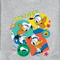 thumbnail image 3 of Disney - Donald Duck Sticker Look - Men's Crew Neck Fleece Pullover, 3 of 5