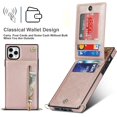 thumbnail image 4 of Crossbody Phone Case for iPhone 11 Pro Case with Card Holder for Women,iPhone 11 Pro Case Wallet with Strap Lanyard for Men,PU Leather Magnetic Clasp with Kickstand 5.8", Rosegold, 4 of 18