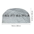 thumbnail image 3 of Dustproof Bike Protective Cover Bike Protector for Outdoor Motorcycle Cover (Grey), 3 of 8