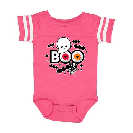 

Inktastic Boo with Ghost Bats and Eyes Gift Baby Boy or Baby Girl Bodysuit