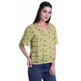 thumbnail image 3 of Moomaya Blouse d'Été Boho à Manches Courtes en Rayonne Imprimée pour Femmes, 3 of 5