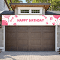 thumbnail image 6 of Cute Dog Themed Happy Birthday Banner with Balloons Cakes and Gifts Backdrop Party Decors for Pet Themed Party Birthday Celebrations Photography Props, 6 of 7