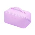 thumbnail image 1 of Bolsa de cosméticos de viaje de gran capacidad para maquillaje, bolsa de maquillaje de cuero, Kit de aseo femenino, estuche de maquillaje, bolsa organizadora de maquillaje, nuevo, 1 of 4