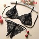 thumbnail image 1 of Women Sexy Lingerie Lace Bra Set Ruffle Transparent Underwear Hot, 1 of 3