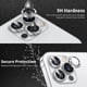 thumbnail image 2 of Para iPhone 13 14 11 Pro Max Diamond Metal Camera Protector para iPhone 12 13 Mini Camera Protector 3PCS-Set Lens Protection Glass, Red Diamond, 2 of 5