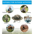 thumbnail image 5 of Fesfesfes Outddor Sun Hat Bucket Hat Unisex Summer Bush Fishing Hiking Round Camouflage Cap, 5 of 5
