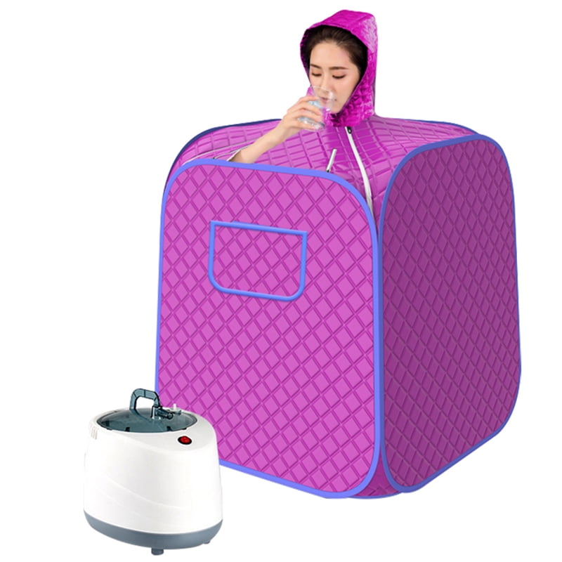2.3L Portable Steam Sauna Room with 10 Levels Adjustable, Home Sauna