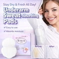 thumbnail image 3 of 20PCS Armpit Sweat Pads - Underarm Sweat Pads for Women Men - Disposable Absorbent Armpit Sweat Pads - Self-adhesive Underarm Sweat Pads for Women Men Reduce Armpit Sweat, 3 of 10