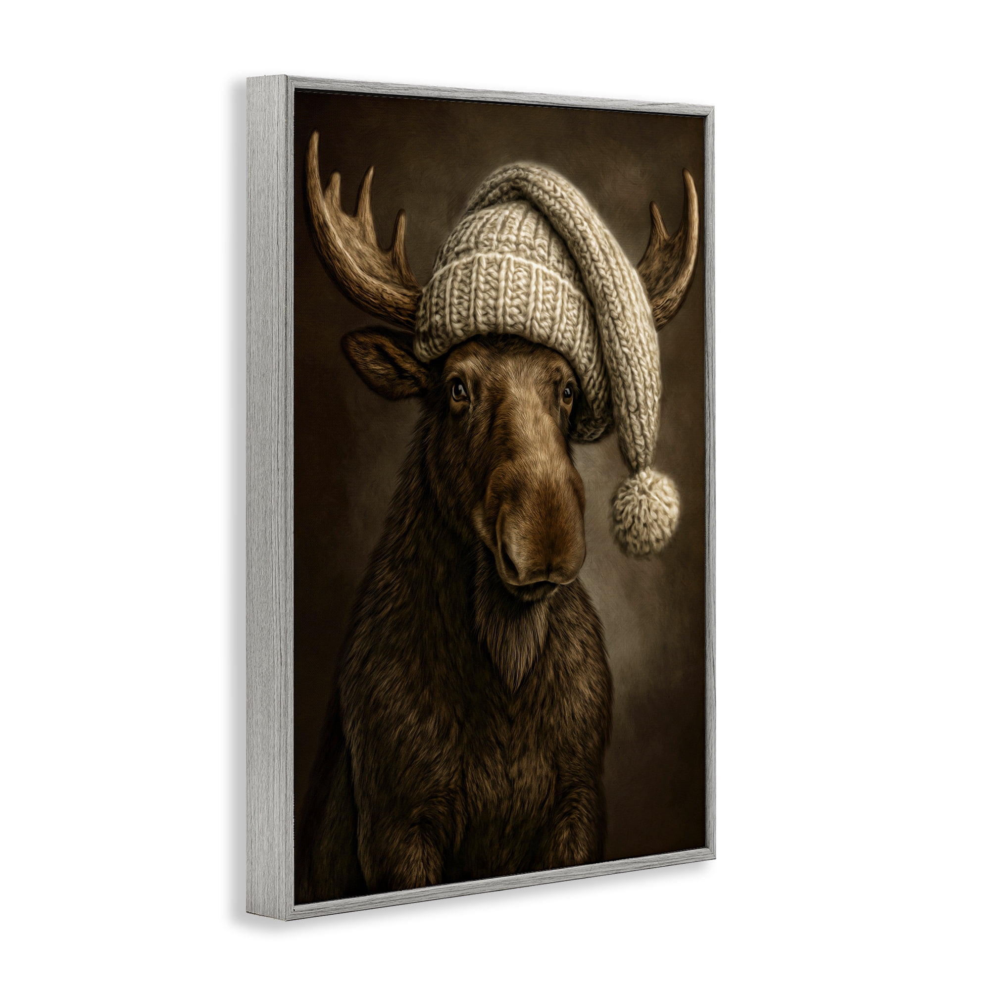 Stupell Industries Northwood Gentle Giant Gray Framed Giclee Art, design by Kelley Parker