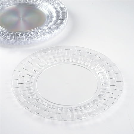 10 pack clear basketweave