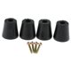 thumbnail image 2 of 4 Unids Antideslizante Muebles Almohadils pequeña sa Parachoques De Goma Pies Cónicos Alrededor De Pierna Del pequeña sa Vertical Con Tornillos Yotijar Cojín antideslizante para pies de silla de mesa, 2 of 4