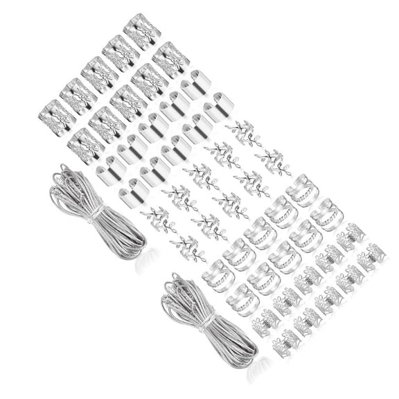 52lots Elegant Hair Extension Link Easy to Use Hair Extension Rings Beads for Braids And Dreadlocks