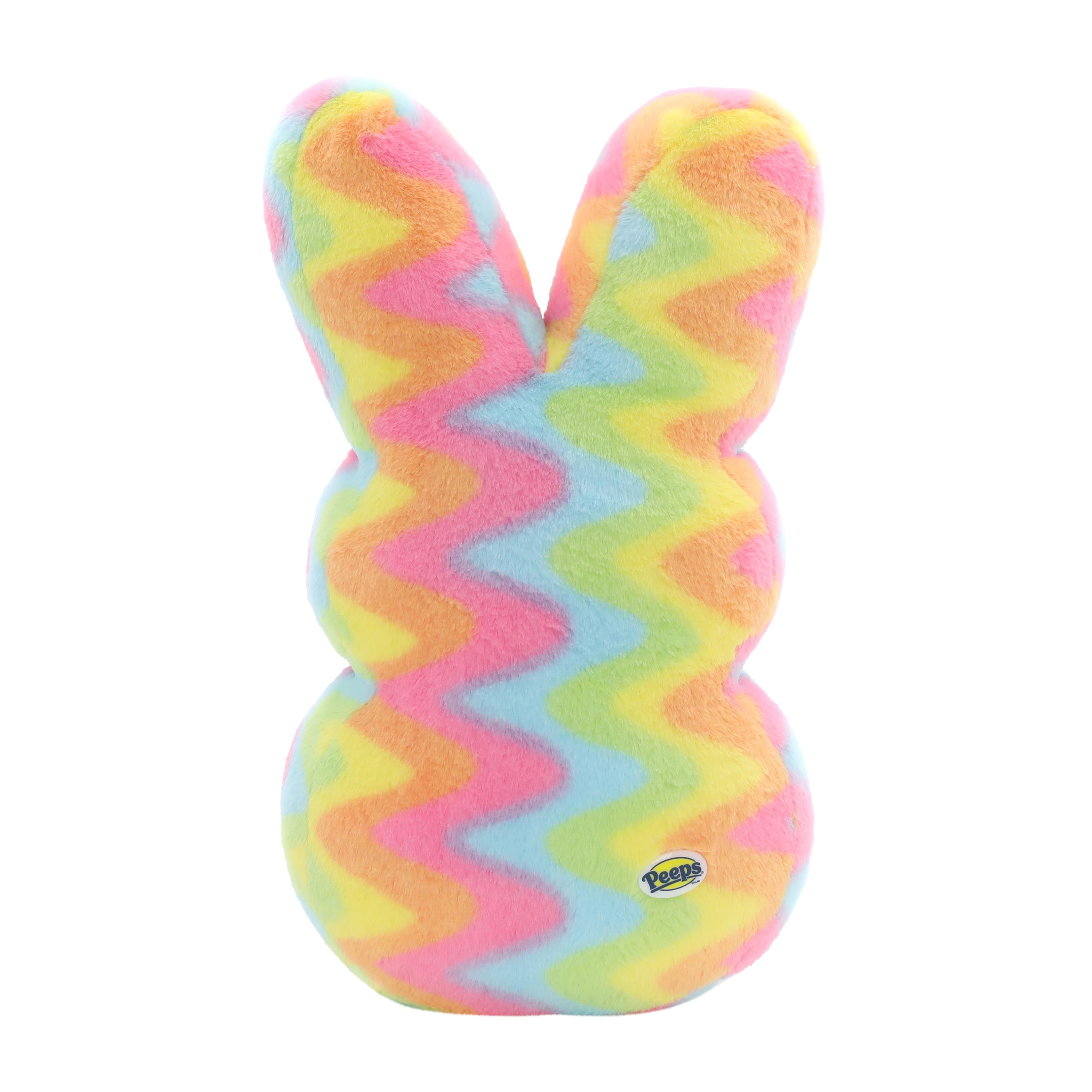 Jumbo 24-Inch PEEPS® Bunny Rainbow Plush Stuffed Toy for Easter