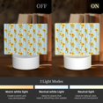 thumbnail image 3 of Cauagu Blue White Striped Sunflower for Rectangle Acrylic Night Light - Acrylic Modern Bedside Light with LED Light Lamp Base - Decorative Night Lamp for Restaurant Bar Cafe Shop, 3 of 9