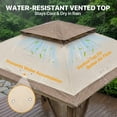 thumbnail image 6 of COOS BAY 11x11 Pop-Up Instant Gazebo Tent with Mosquito Netting Outdoor Canopy Shelter with 121 Square Feet of Shade, Beige, 6 of 10
