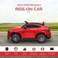 thumbnail image 3 of Aosom 12V Ride On Toy Car for Kids with Remote Control, Mercedes Benz AMG GLC63S Coupe, 2 Speed, with Music, Electric Light, Red, 3 of 9