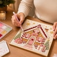 thumbnail image 5 of Christmas DIY Pearl Painting Set, 7.87inch Pearl Diamond Art Diy Kits DIY Pearl Painting Kit,Ideal As A Handmade Holiday Gifts - (gingerbread house), 5 of 5