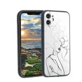 thumbnail image 1 of Compatible with iPhone 12 Phone Case, Line-Art-Feminine-Aesthetic-Feminist-Minimalistic-Art Case Men Women, Flexible Silicone Shockproof Case for iPhone 12, 1 of 1