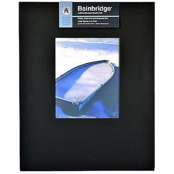 Nielsen Bainbridge Artcare 16x20 8x10 Mat in Photo-Black Portrait - 16x20