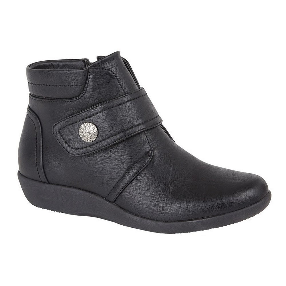 ladies wide ankle boots