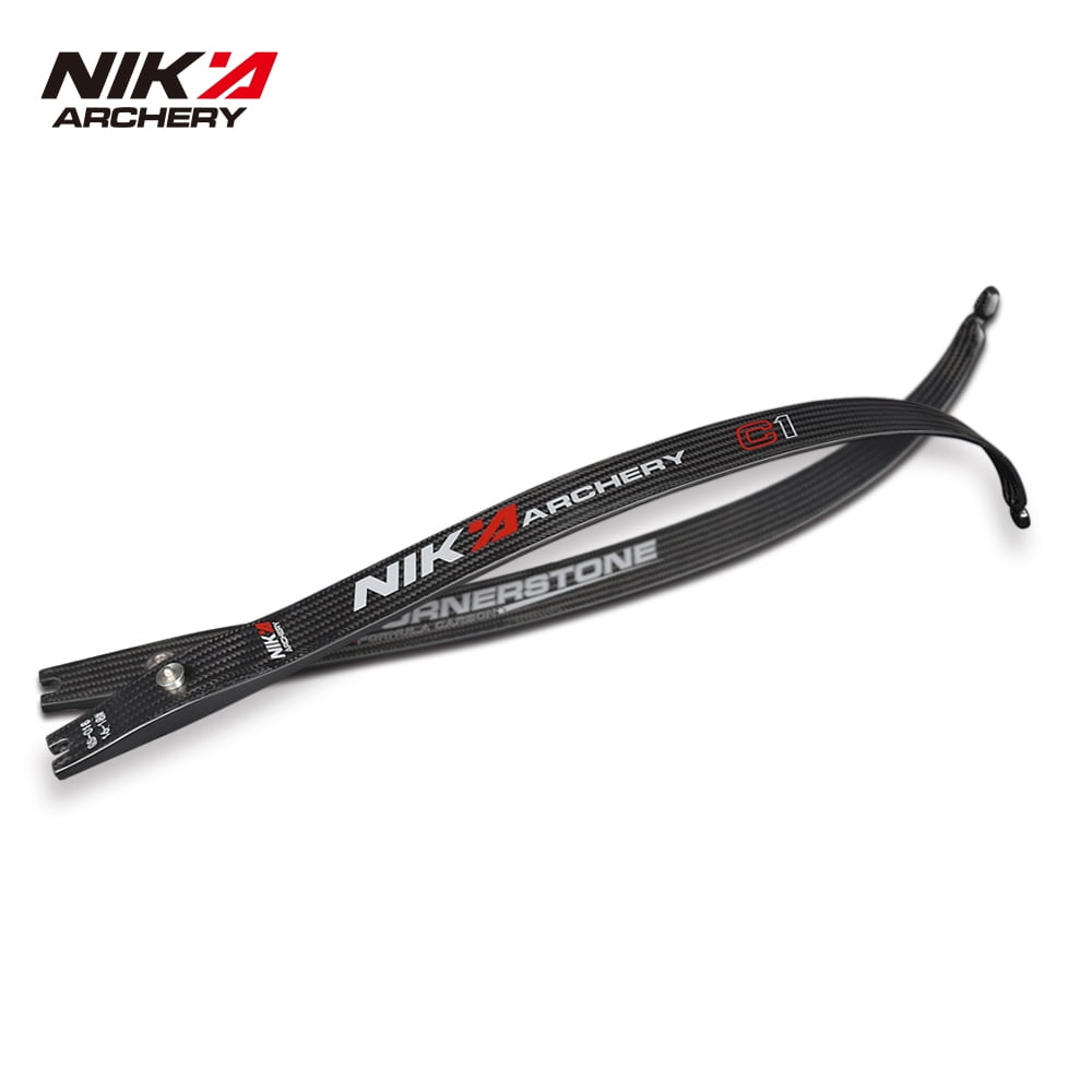 1 Pair NIKA ARCHERY C1 Limbs Recurve Bow 68 inch Cornerstone Series 20% Carbon Fiber Content Limb Shooting 16-44 lbs