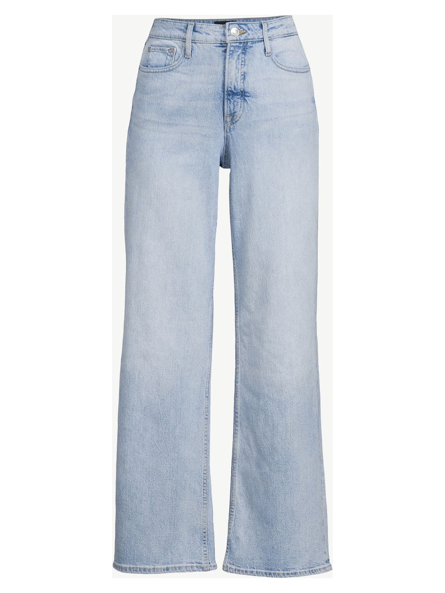 Free Assembly Women's High Rise 70's Wide Leg Straight Jean