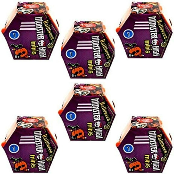 Mattel Monster High Minis Figures Halloween Season 1 Complete 6-Pack Set