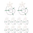 thumbnail image 1 of Jinsinto 10 PCS drain Catcher Spray Hair Cleaning Chain Catcher Chain Hook Bath Water drain Block Protector Bath Kitchen Hair stop, 1 of 5