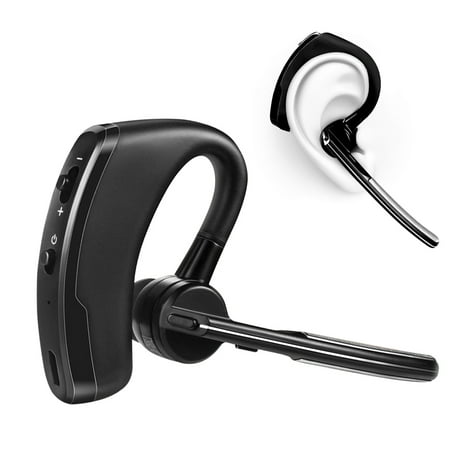 Bluetooth Headset, Hands Free Wireless Earpiece V4.0 with Noice reduction Mic for (Best Headset For Office Phone)