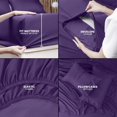 thumbnail image 3 of King Bed Sheet Set Piece Bedding Soft Brushed Microfiber Fabric Shrinkage & Fade Easy Care (), 3 of 7
