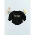 thumbnail image 2 of Kmbangi Baby Girl?s Leopard Letter Print Round Neck Puff Sleeve Romper, 2 of 8