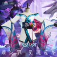 thumbnail image 2 of Disfraz de Anime LOL Ahri Spirit Blossom Ahri, peluca, vestido de juego, traje para fiesta de Halloween, Cosplay de cómic, 2 of 4